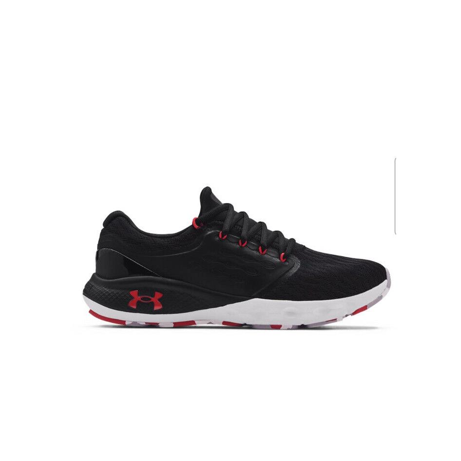 Men UA Under Armour Charged Vantage Marble Running Shoes Black/red 3024734-001