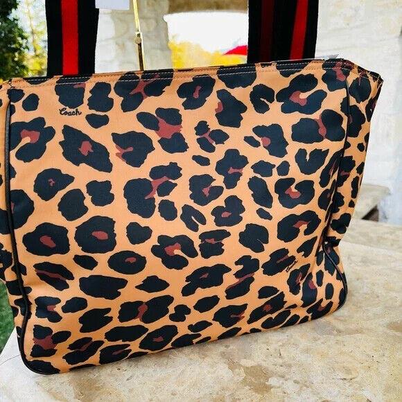 Coach Leopard Print 2 Piece Set Court Tote Bag and Home/travel Boxy Case -  Coach bag - 060752870764 | Fash Brands