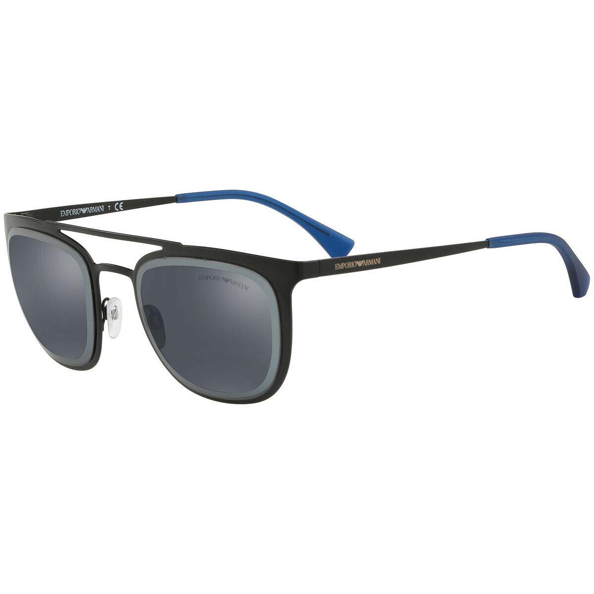 Emporio Armani Sunglasses EA2069 30145554 Matte Black/blue Mirror 54mm