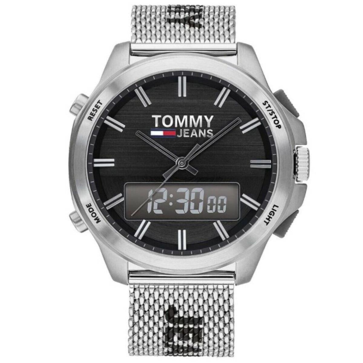 Tommy Hilfiger 1791765 Stainless Steel Tommy Jeans Analog Digital Men`s Watch