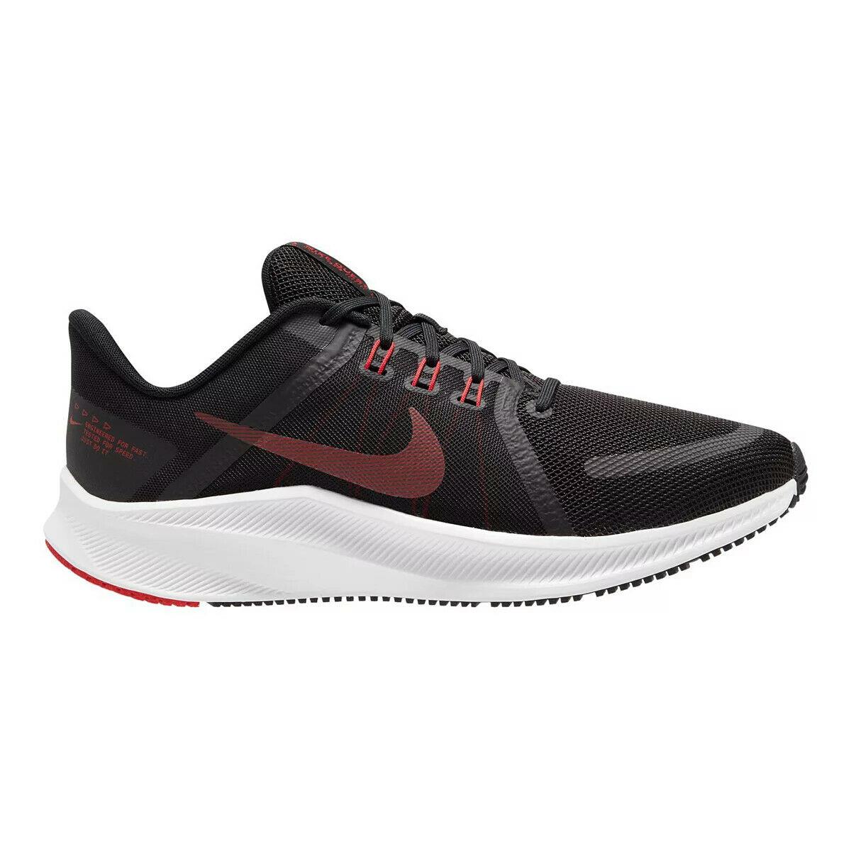 nike running quest 3 sneakers in off white
