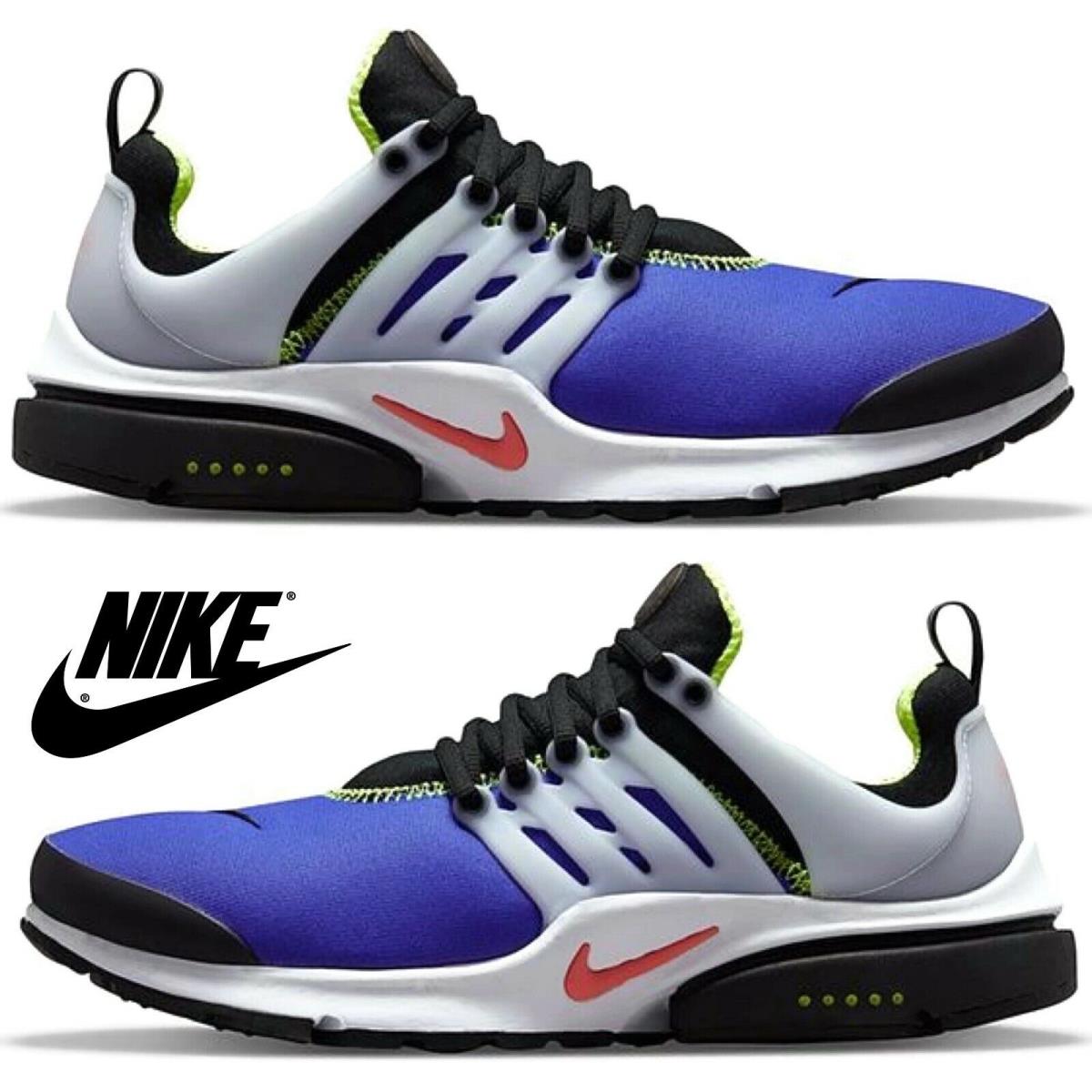 Nike Air Presto Running Sneakers Men`s Athletic Comfort Casual Shoes Blue Gray - Blue , Persian Violet/Bright Crimson/White/Volt/Black Manufacturer