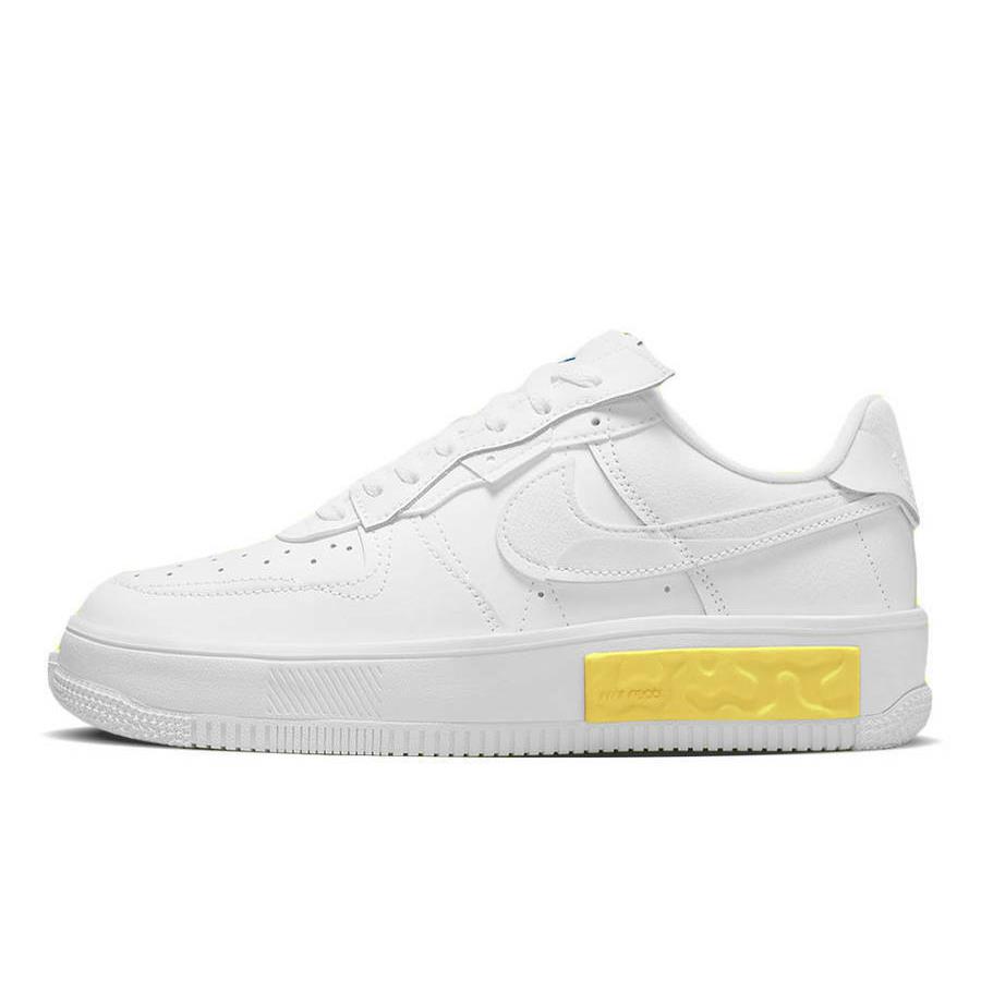 women's air force 1 fontanka white yellow