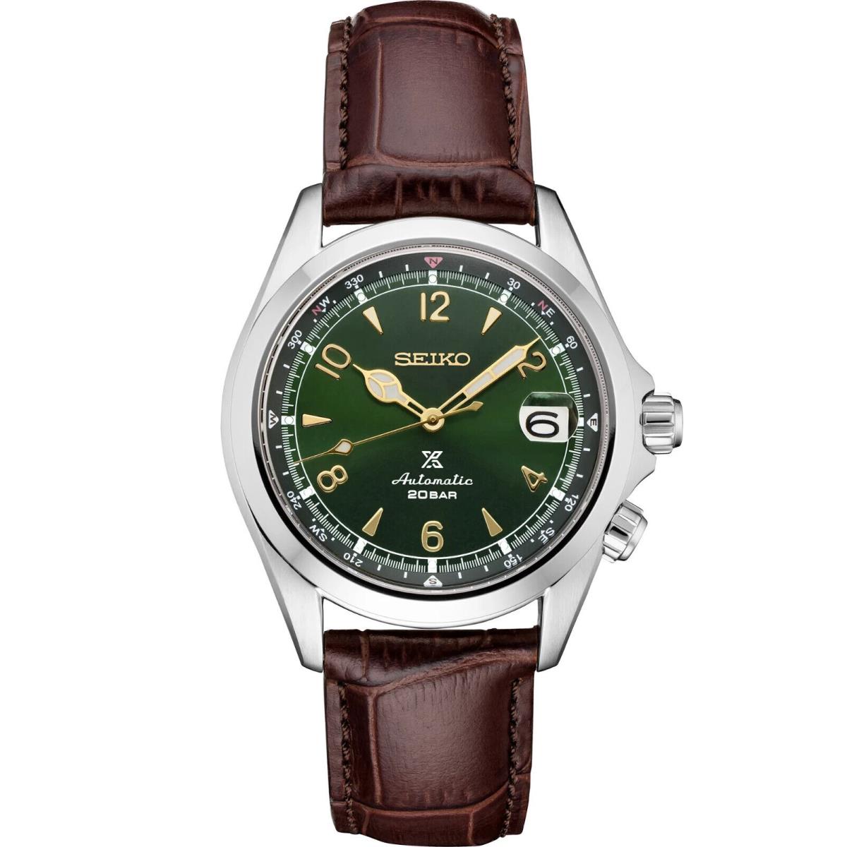 Seiko Prospex Aplinist Green Dial Men`s Watch SPB121