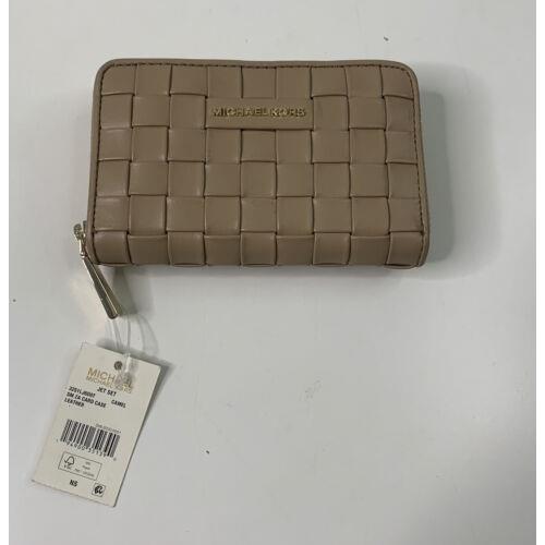 Michael Kors Jet Set Beige Leather Wallet Q3