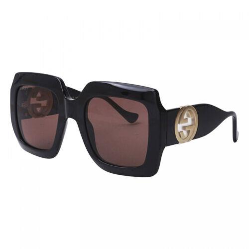 Gucci GG1022S 005 Black/brown 54-23-140 Sunglasses