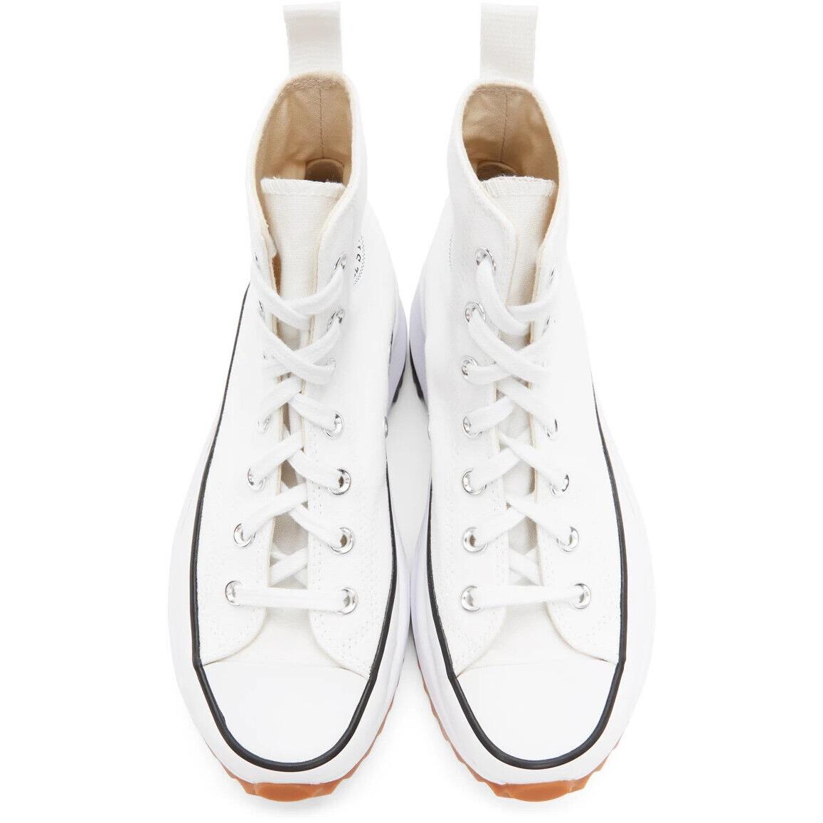 Converse Women`s Run Star Hike Hi Platform Chunky Sneakers Boots Shoes White/Black