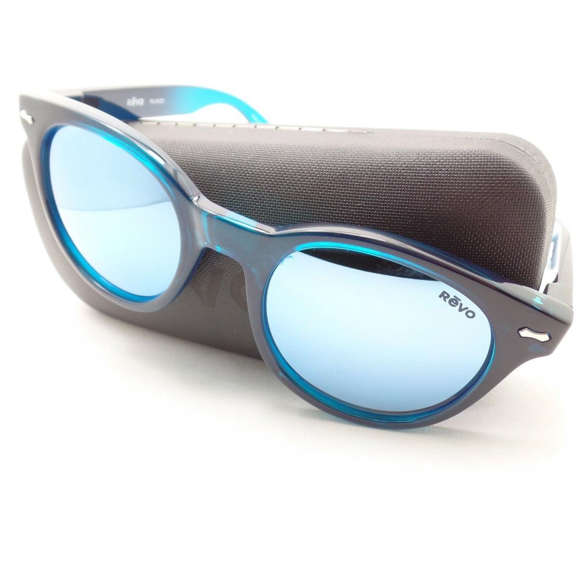 Revo Rory Watercolor Blue Water Polarized Mirror Sunglasses