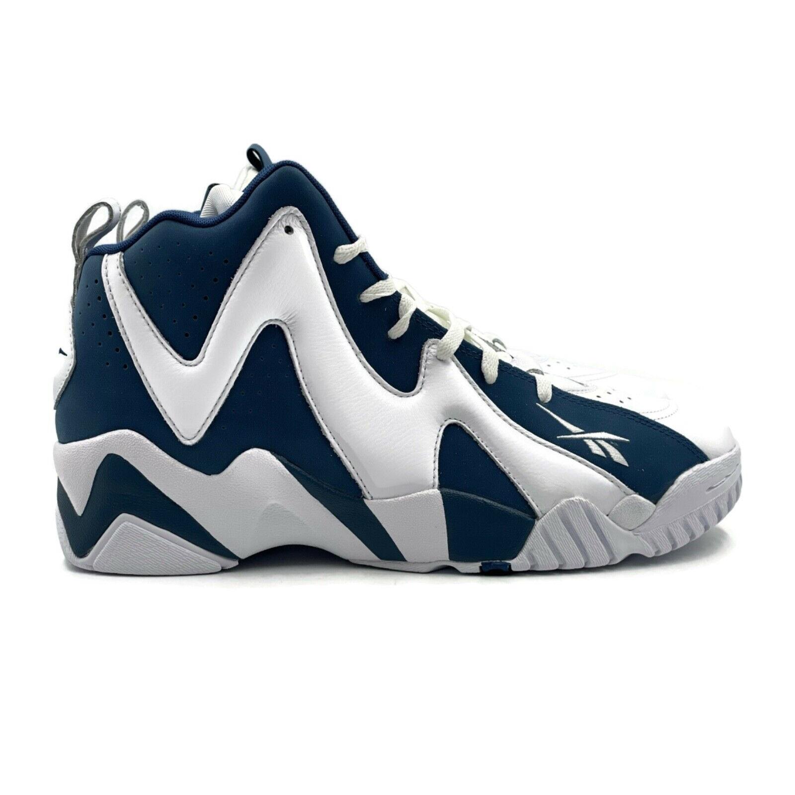 Reebok Kamikaze II 2 Mens Size 8.5 - 13 Basketball Shoe Blue White Sneaker Kemp