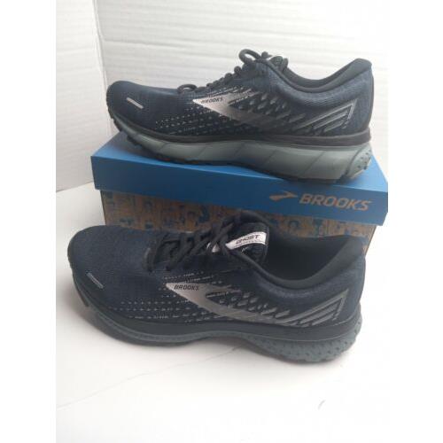 Mens Brooks Ghost 13 Gray Dark Blue Size 8.5 D Med Neutral Running Shoes