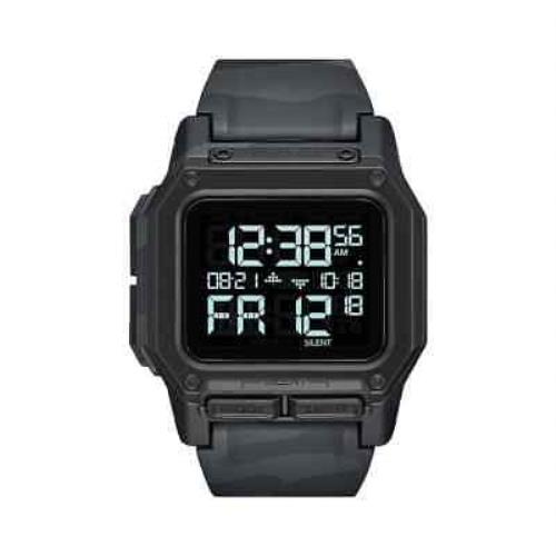 Nixon A1180-3015-00 Regulus Black Multicam Rubber Digital Watch - Black