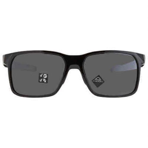 Oakley Portal X Prizm Black Polarized Square Men`s Sunglasses OO9460 946006 59 - Frame: Black, Lens: Gray