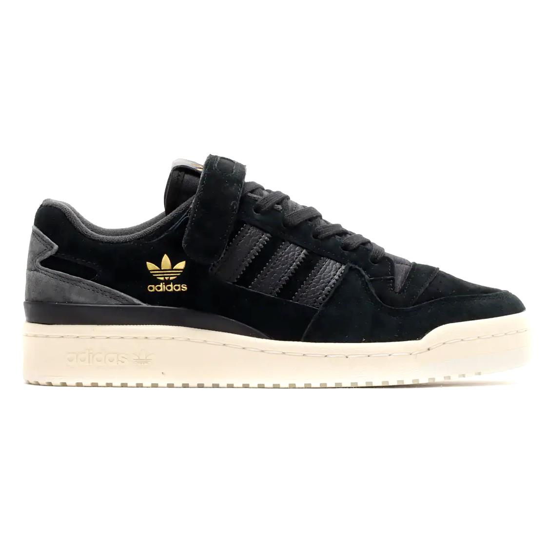 Mens Adidas Forum 84 Low Originals Black Gold Casual Basketball Athletic Shoes