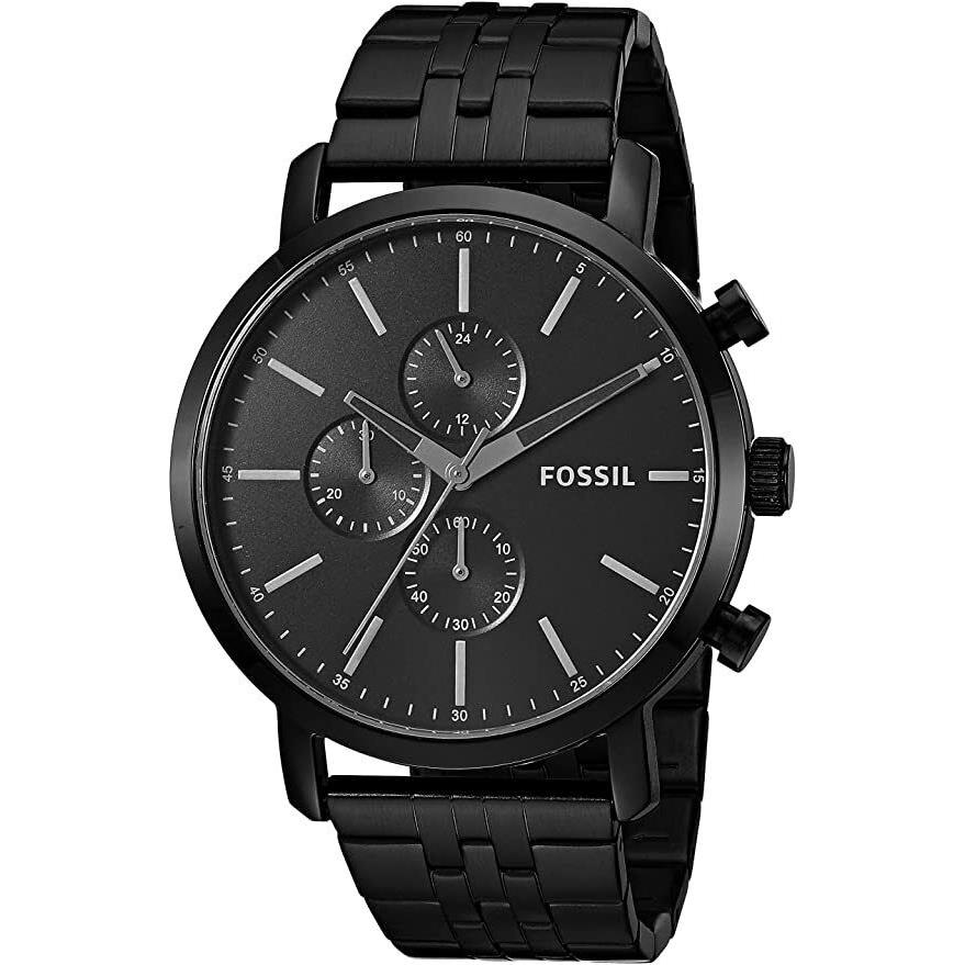 Fossil Men`s Luther Quartz Stainless Chronograph Watch Color: Black ...