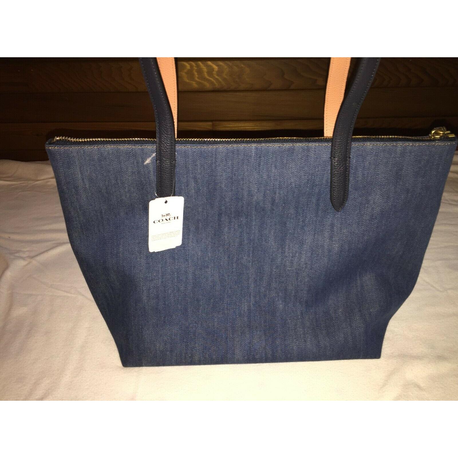 coach denim taylor tote