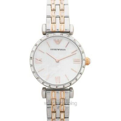 Emporio Armani AR11290 Mother of Pearl Dial Lady`s Watch Frees H ...