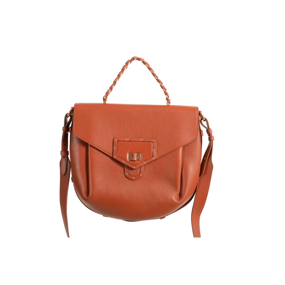 Roberto Cavalli Women`s Brown Leather Saddle Shoulder Bag