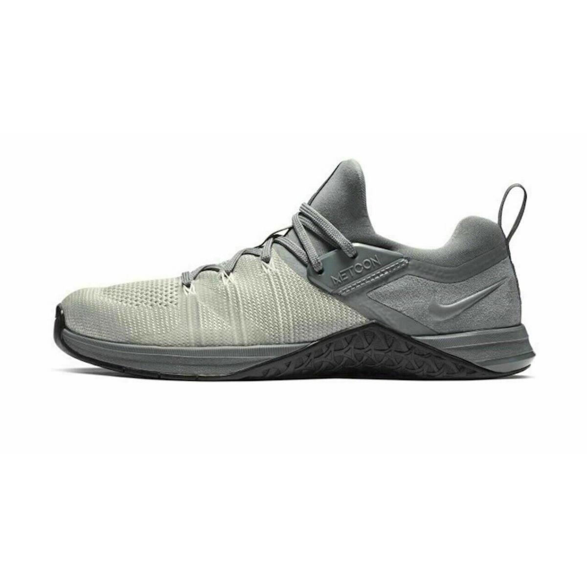 Nike Metcon Flyknit 3 Training Shoes AQ8022-002 Men`s Size 7 Cool Grey Black - Cool Grey Black