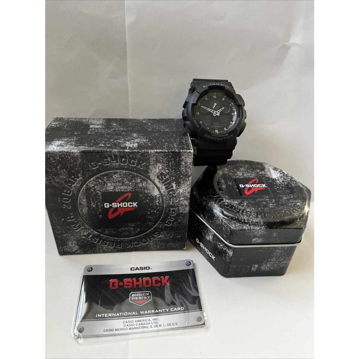 Casio GA-100L-1A G-shock GA-100 Military Series Watch Black / One Size