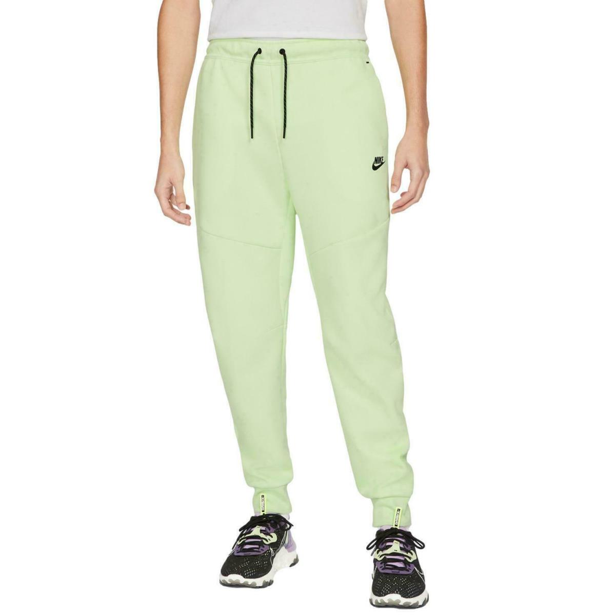 Nike Sportswear Tech Fleece Joggers Pants Liquid Lime Men`s Size XL CU4495-383