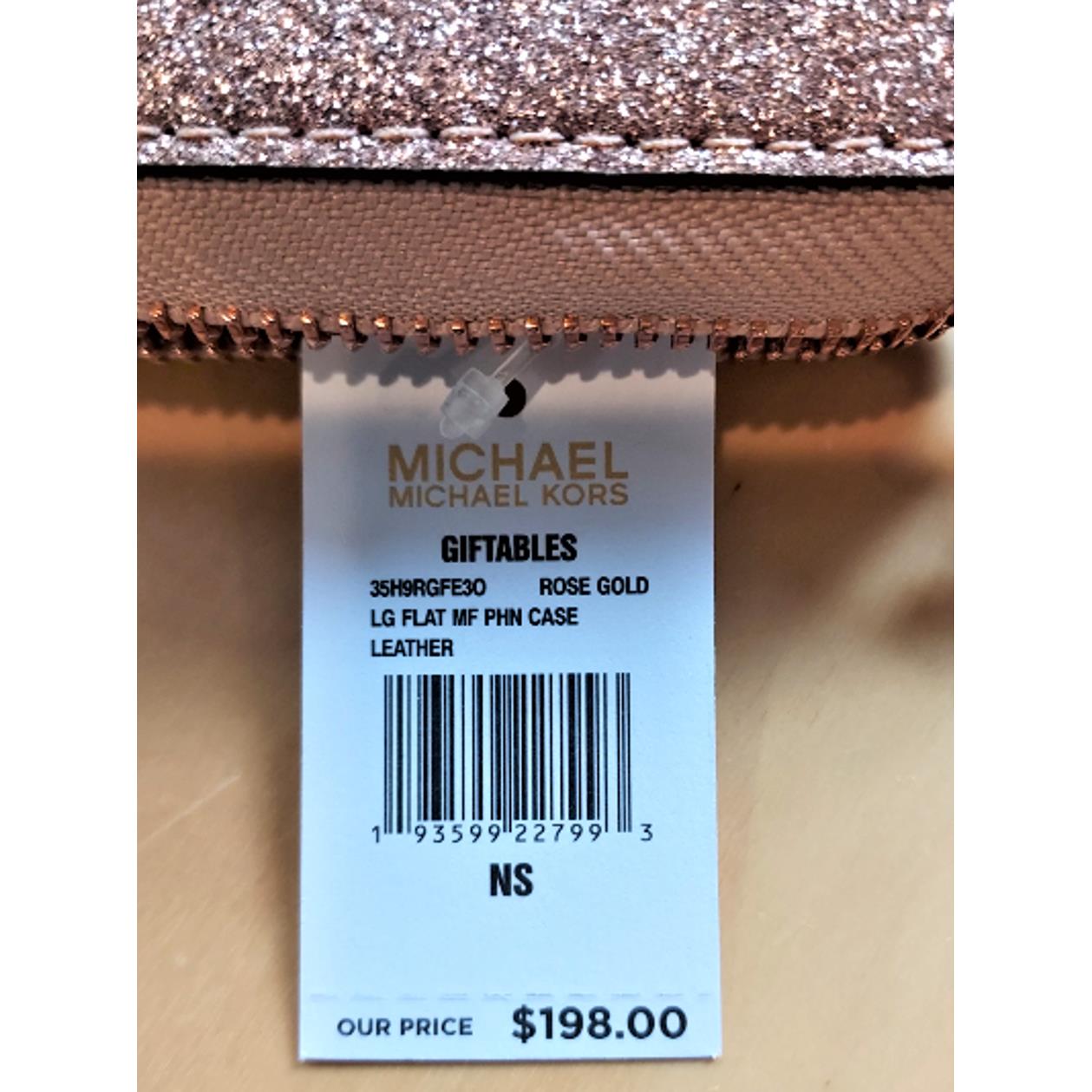 pink sparkly michael kors wallet