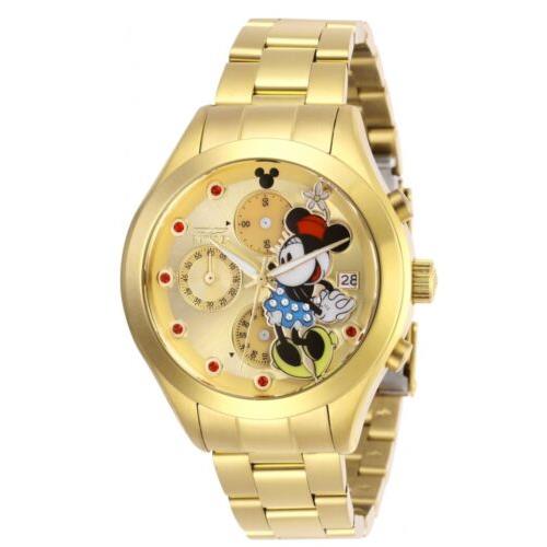 Invicta Disney Women`s 40mm Minnie Mouse Limited Edition Red Stones Watch 27402