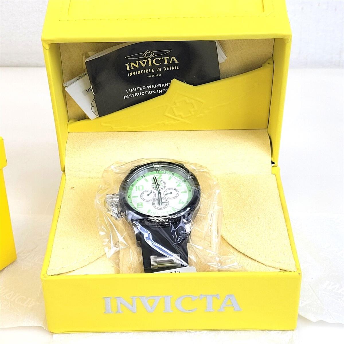 Invicta watch  - Dial: Green, Band: Black, Bezel: Black