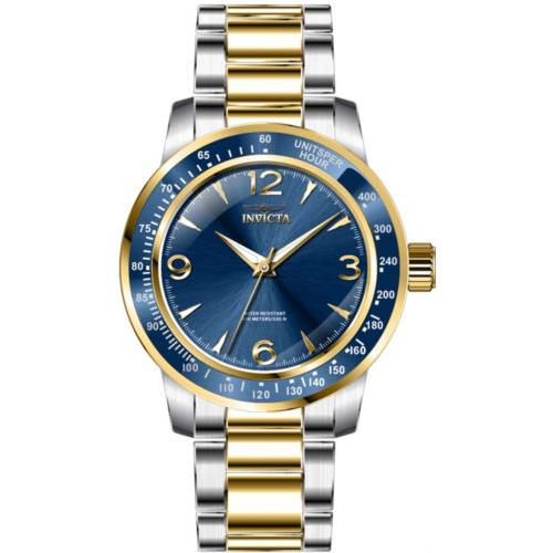 Invicta Men`s Specialty Quartz Blue Dial Two Tone Stainless Steel Watch 38533