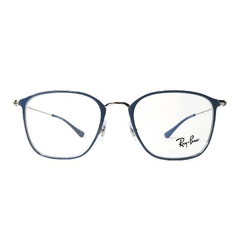 Ray Ban Eyeglasses RB 6466 3101 Blue on Silver Optical Frame 51-19-145