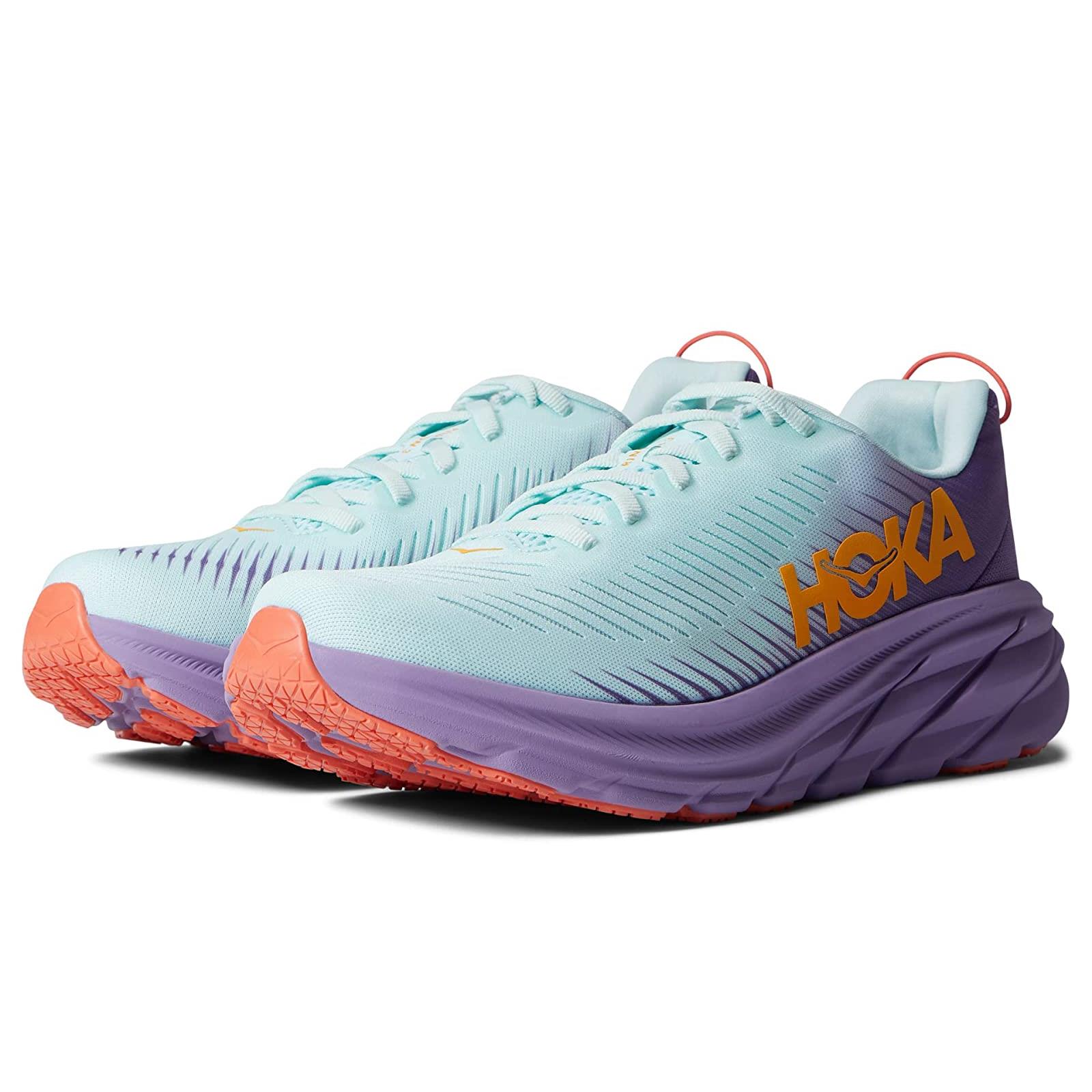 Woman`s Sneakers Athletic Shoes Hoka One One Rincon 3 Blue Glass/Chalk Violet