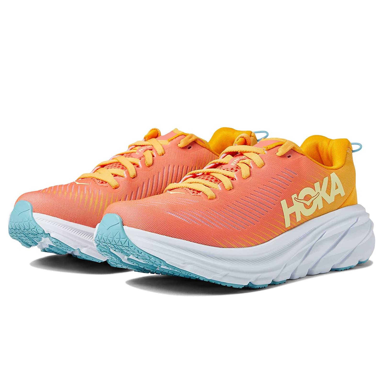 Woman`s Sneakers Athletic Shoes Hoka One One Rincon 3 Camellia/Radiant Yellow