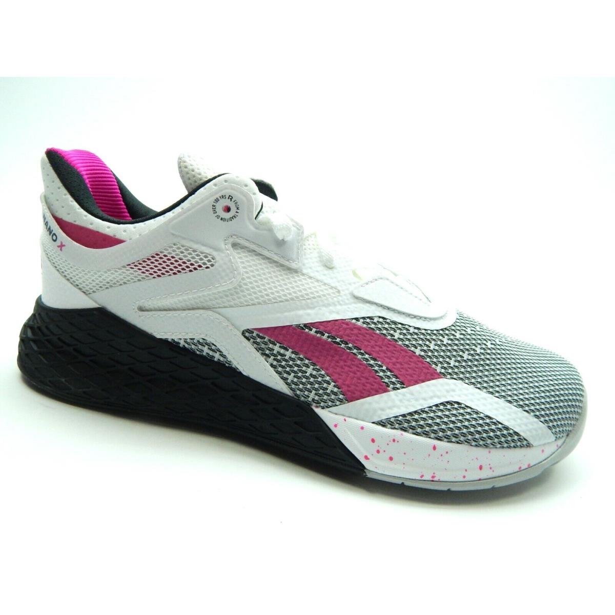 Reebok Nano X Training FV6769 White Black Pink Women Shoes Size 5.5