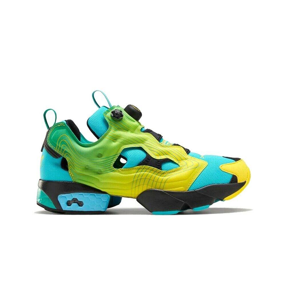 Reebok x Chromat Instapump Fury Emerald/alert Yellow/glacie Men`s Shoes FY0825 - Green