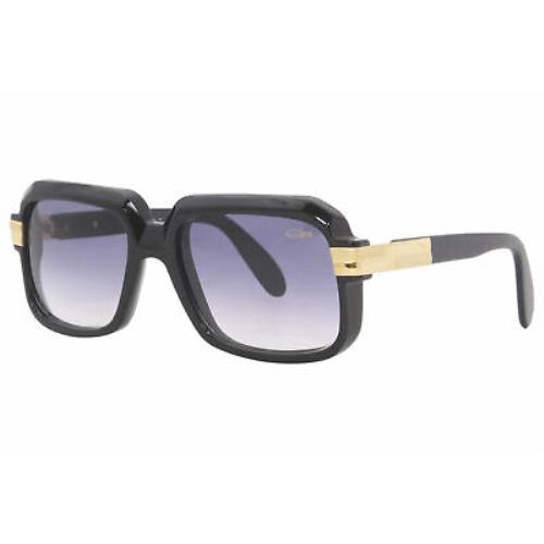 Cazal Legends MOD607 607 001SG Sunglasses Shiny Black/gold/grey Gradient 56mm
