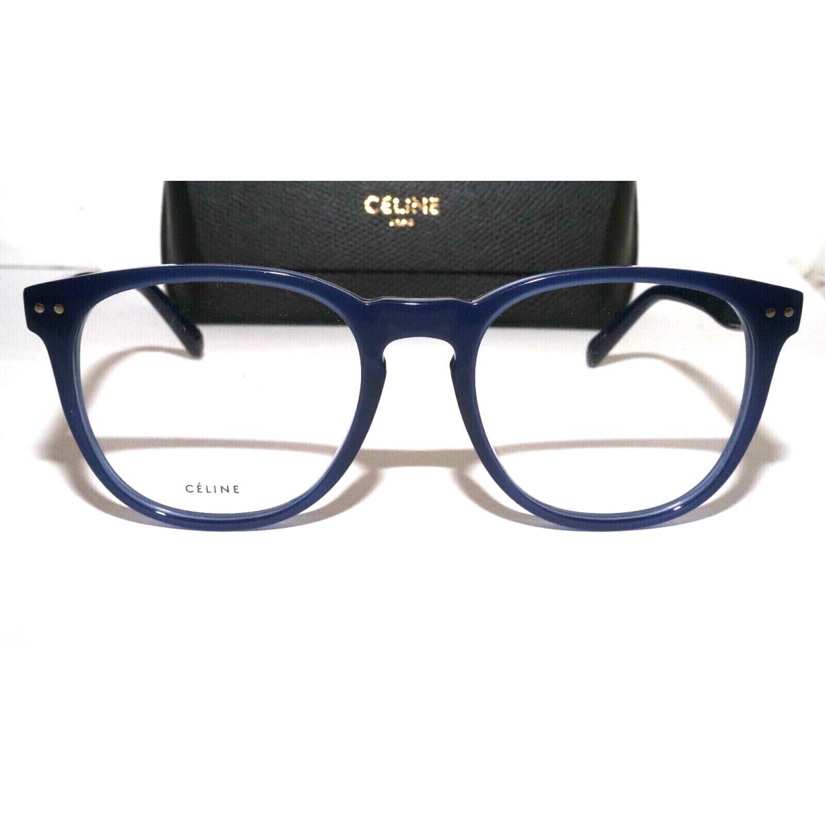 Celine CL50021I 084 Round Navy Blue Eyeglasses Frame 53-19