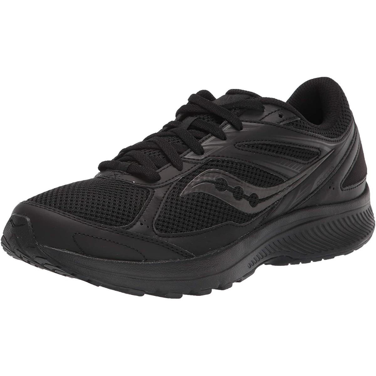 Saucony Men`s Cohesion 14 Running Shoes Black/Black