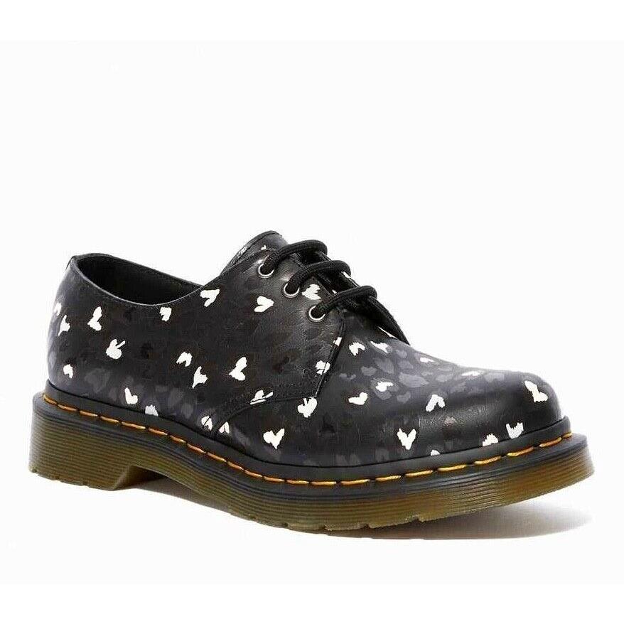 Dr. Martens 1461 Leather Wild Heart Printed Oxford Shoes 25484001