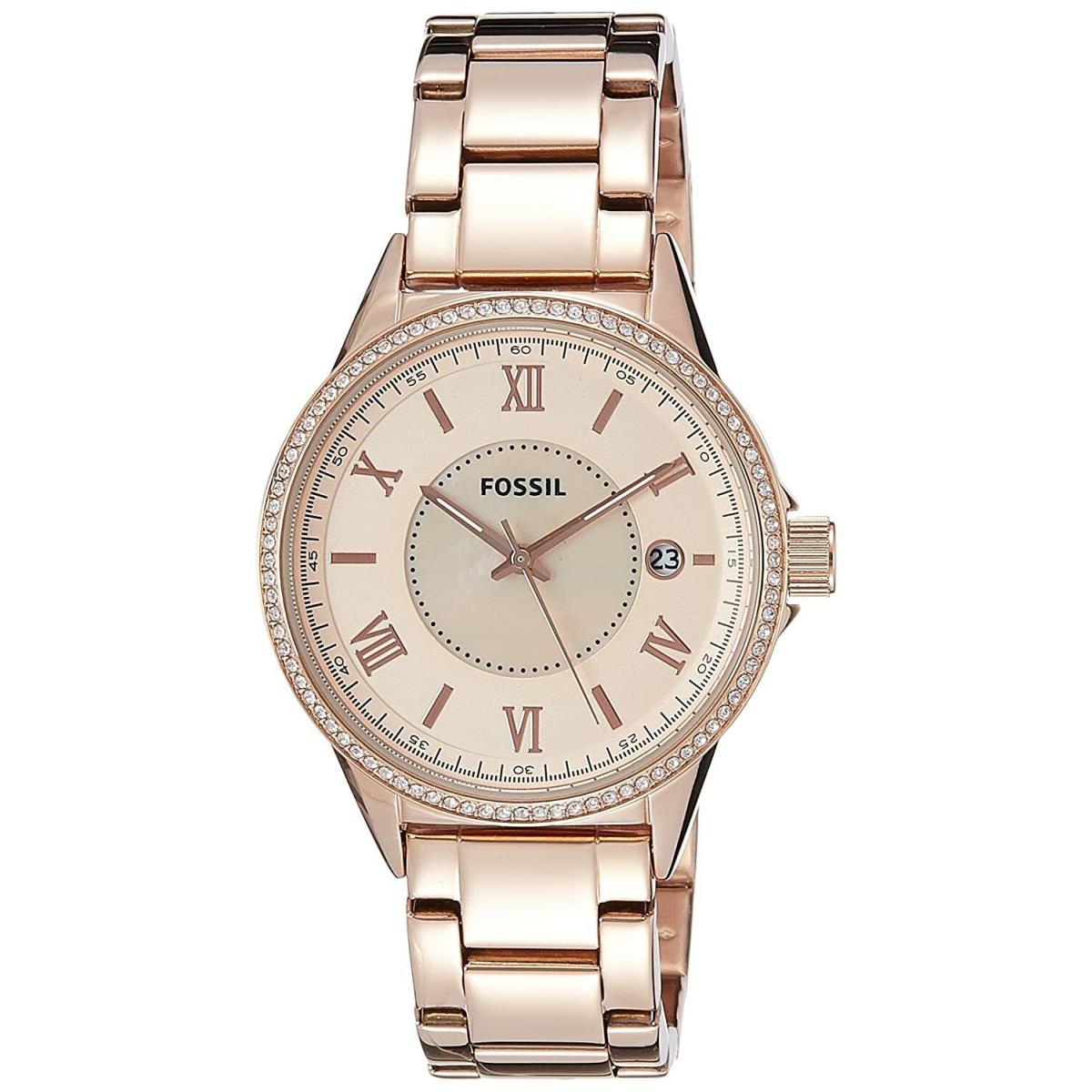 Fossil Ladies Rose Gold Tone Watch Rose Gold BQ1108