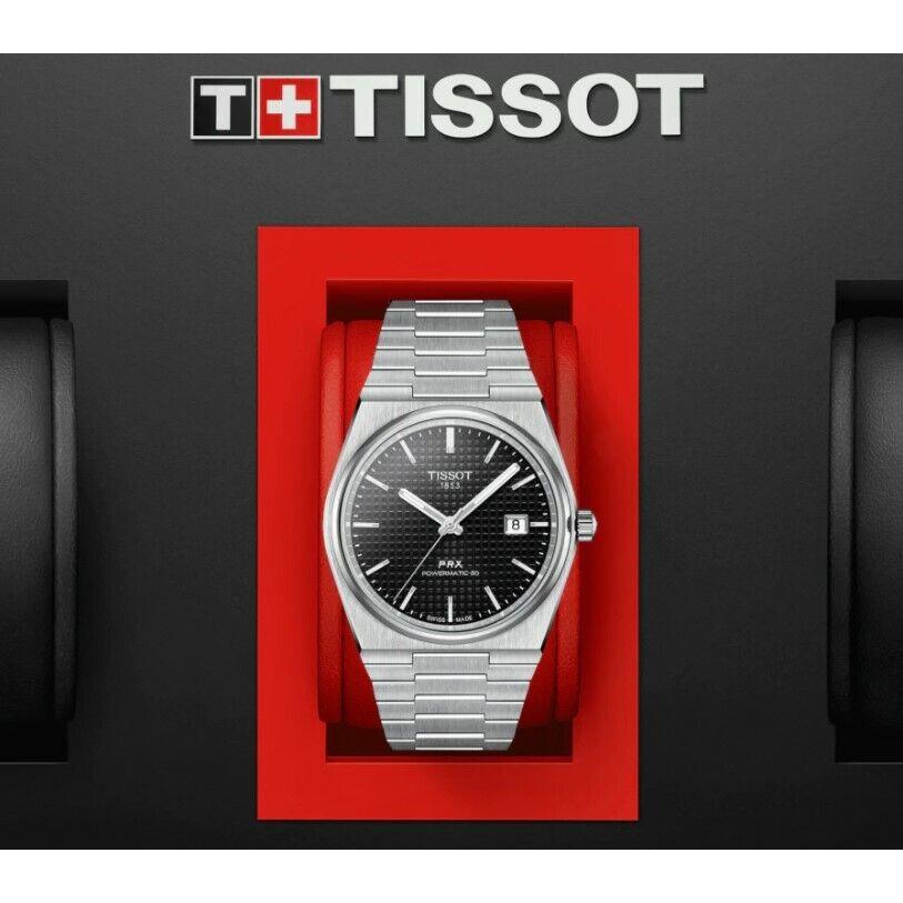 Tissot watch PRX - Black Dial, Silver Band 2