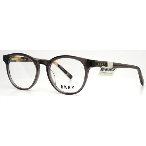 Dkny DK5000 014 Grey Crystal Womens Round Full Rim Eyeglasses 51-18-135 B:42