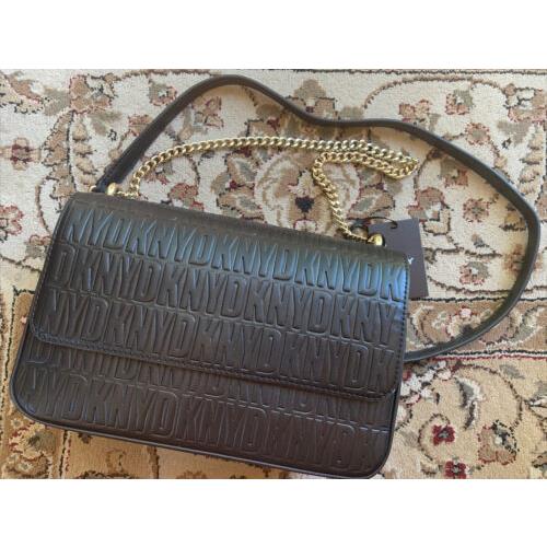 Dkny Shoulder Bag Crossbody Handbag Embossed Sina MD Flap ...