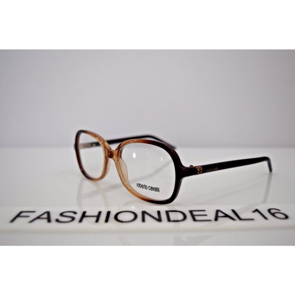 Roberto Cavalli eyeglasses  - Brown/Beige Translucent Frame 4