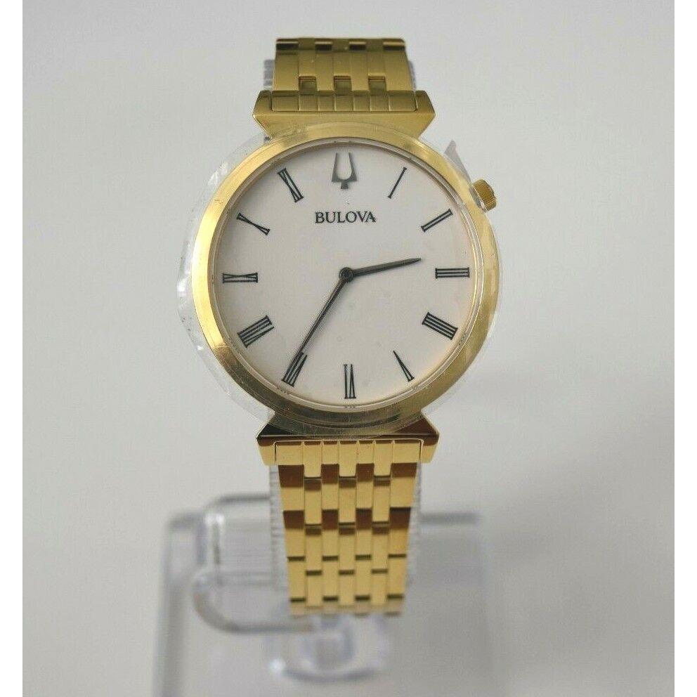 Bulova Ragatta Men`s YG SS White Dial 97A153 Watch