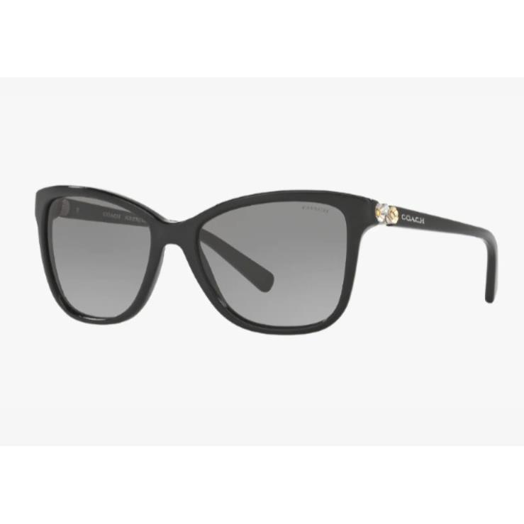 Coach Sunglasses HC8187B 500211 54mm Black Grey Gradient