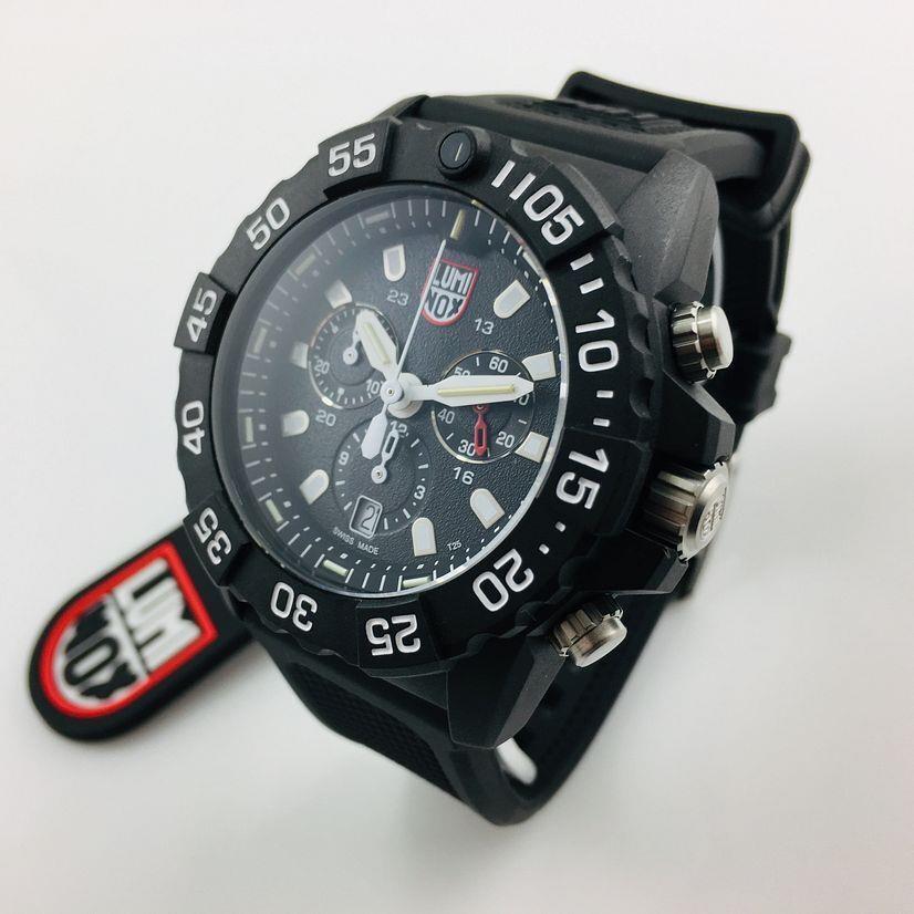 Men`s Luminox Navy Seal Chronograph Diver`s 45mm Watch 3581 - Band: Black