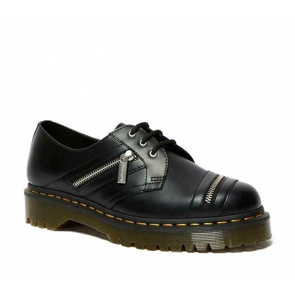 Dr. Martens 1461 Bex Zip Black Smooth Leather Shoes 26255001