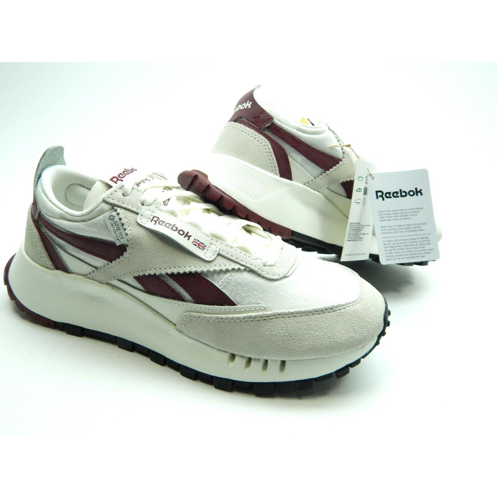 Reebok CL Legacy White Chalk Burgundy H04996 Men Shoes