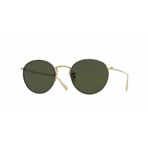 Oliver Peoples 0OV1186S Coleridge Sun 530552 Gold/tortoise Sunglasses - Gold Frame, Green Lens