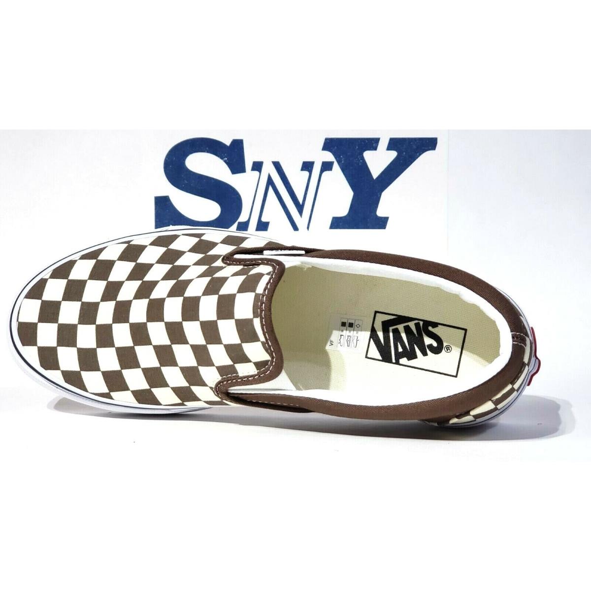 Vans Checkerboard Slip-on Low Cut Men`s Shoes Canvas Upper RAIN DRUM/TRUE WHITE