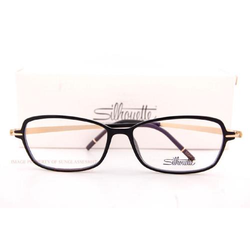 Silhouette Eyeglass Frames Momentum Fullrim 1593 9020 Black Onyx/gold